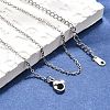 Tarnish Resistant 304 Stainless Steel Necklaces X-NJEW-E080-10P-4