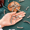 Kissitty 18pcs 9 style Tibetan Style Alloy Tube Beads FIND-KS0001-27-15