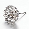 Tarnish Resistant 304 Stainless Steel Stud Earring Settings STAS-G081-54P-1