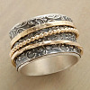 Retro Alloy Rotating Finger Rings FS-WG1AD62-04-1