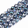 Electroplate Glass Beads Strands EGLA-S194-04A-3