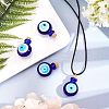 Handmade Lampwork Perfume Bottle Pendants LAMP-NB0001-20-5