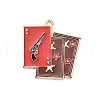 Western Cowboy Theme Alloy Enamel Pendants FIND-V001-04G-08-1