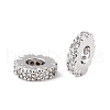 Brass Micro Pave Clear Cubic Zirconia Beads ZIRC-P091-04B-P-RS-2