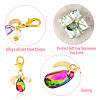 Teardrop Glass Pendant Decoration PALLOY-TAC0128-4