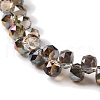 Half Golden Plated Electroplate Beads Strands EGLA-H104-09A-HP02-3