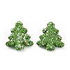Christmas Tree Polymer Clay Rhinestone Beads CLAY-NH0001-14F-1