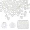 SUNNYCLUE 100Pcs Comfort Silicone Pads for Screw Back Clip on Earrings FIND-SC0003-18-1