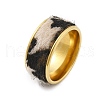 304 Stainless Steel 10mm Finger Rings for Women RJEW-K248-15D-G-4
