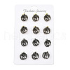 12Pcs 2 Colors Snake Alloy Brooches for Backpack Clothes JEWB-A033-06-1