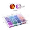 840Pcs 12 Colors Spray Painted Crackle Glass Beads CCG-YW0001-11-6