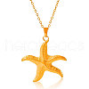 Stainless Steel Starfish Pendant Necklaces for Women KW7547-2-2