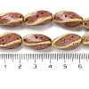 Handmade Porcelain Beads Strands PORC-B002-15B-4