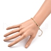 Brass Curb Chain Bracelets X-BJEW-JB05363-4