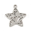 Non-Tarnish 201 Stainless Steel Pendants STAS-D190-02P-1