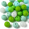 35Pcs Food Grade Eco-Friendly Silicone Focal Beads SIL-FS0001-22F-3