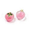 Transparent Glass Apple Pendants X1-DGLA-E004-16M-2