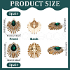 4Pcs 2 Style Alloy Rhinestone Detachable Shoe Buckle Clips FIND-FG0003-97-2