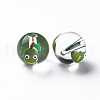 Transparent Glass Enamel Beads GLAA-N049-005-3