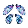 Transparent Epoxy Resin Pendants RESI-T057-30C-2