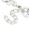 Chunky Aluminum Curb Chain Necklaces for Women NJEW-K261-01C-P-4