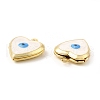 Brass Enamel Locket Pendants KK-E075-05G-01-3