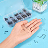 500Pcs 10 Styles Carbon Steel Fish Hooks FIND-TAC0028-18-6
