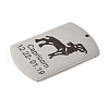 Non-Tarnish 304 Stainless Steel Pendants STAS-C098-01L-P-2