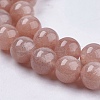 Natural Sunstone Beads Strands X-G-J157-8mm-07-3
