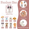  16Pcs 8 Styles Opaque Resin Pendants RESI-TA0002-23-2