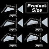  50Pcs 5 Styles Plastic Triangle Corner Protector FIND-NB0005-47-2