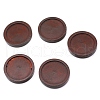 Natural Wood Cabochon Settings WOOD-WH0115-37C-F-1