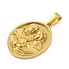 Ion Plating(IP) 304 Stainless Steel Pendants STAS-R231-18G-03-2