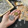 100Pcs 10 Styles Tibetan Style Alloy Pendants TIBEP-CJ0003-52-4