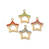 304 Stainless Steel Rhinestone Pendants STAS-M110-23G-1