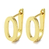 Brass Letter Stud Earrings for Women EJEW-A038-01O-G-1