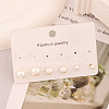 French Romantic 3 Pairs Round Stainless Steel Stud Earrings WZ4094-2