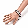 Adjustable Nylon Cord Braided Bead Bracelets Sets BJEW-JB05314-2