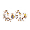 Alloy Enamel Pendants ENAM-N055-019C-NR-3