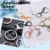 SOFPLATE Alloy Keychain Clasps FIND-SP0002-83B-6
