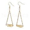 304 Stainless Steel with Natural Citrine Dangle Earrings EJEW-JE06010-08-1