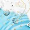 Olycraft 120Pcs 8 Style Alloy Cabochons MRMJ-OC0002-73-6