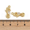 Brass Micro Pave Cubic Zirconia Pendants KK-C093-10G-3