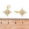 Brass Micro Pave Cubic Zirconia Pendants KK-C092-20B-G-3