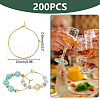 Unicraftale Long-Lasting Plated Brass Hoop Earrings Findings KK-UN0002-45C-3