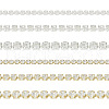  6m 6 Style Brass Rhinestone Strass Chains CHC-TA0001-04-1