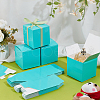 Square Kraft Paper Necklace Earring Storage Gift Boxes CON-WH0095-90A-02-5