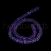 Frosted Transparent Glass Beads Strands FGLA-M002-01D-5