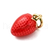 Brass Enamel Charms KK-P303-06E-G-2