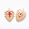 Brass Glass Pendants KK-T049-057G-01-NF-2